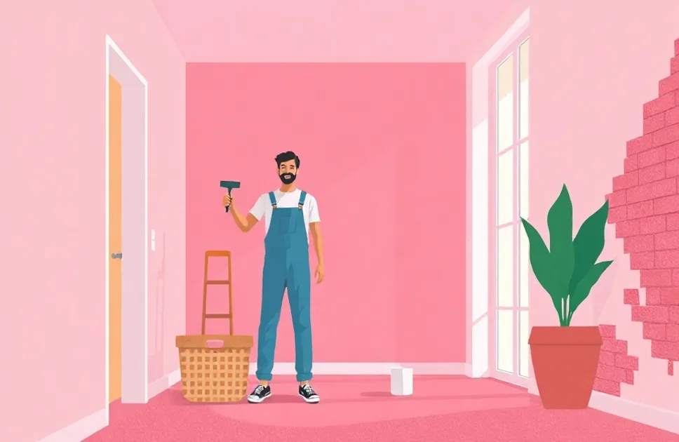 Intérieur rénové après travaux de peinture à Eaubonne