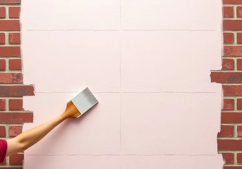 Application d'un enduit décoratif à la lisseuse sur un mur